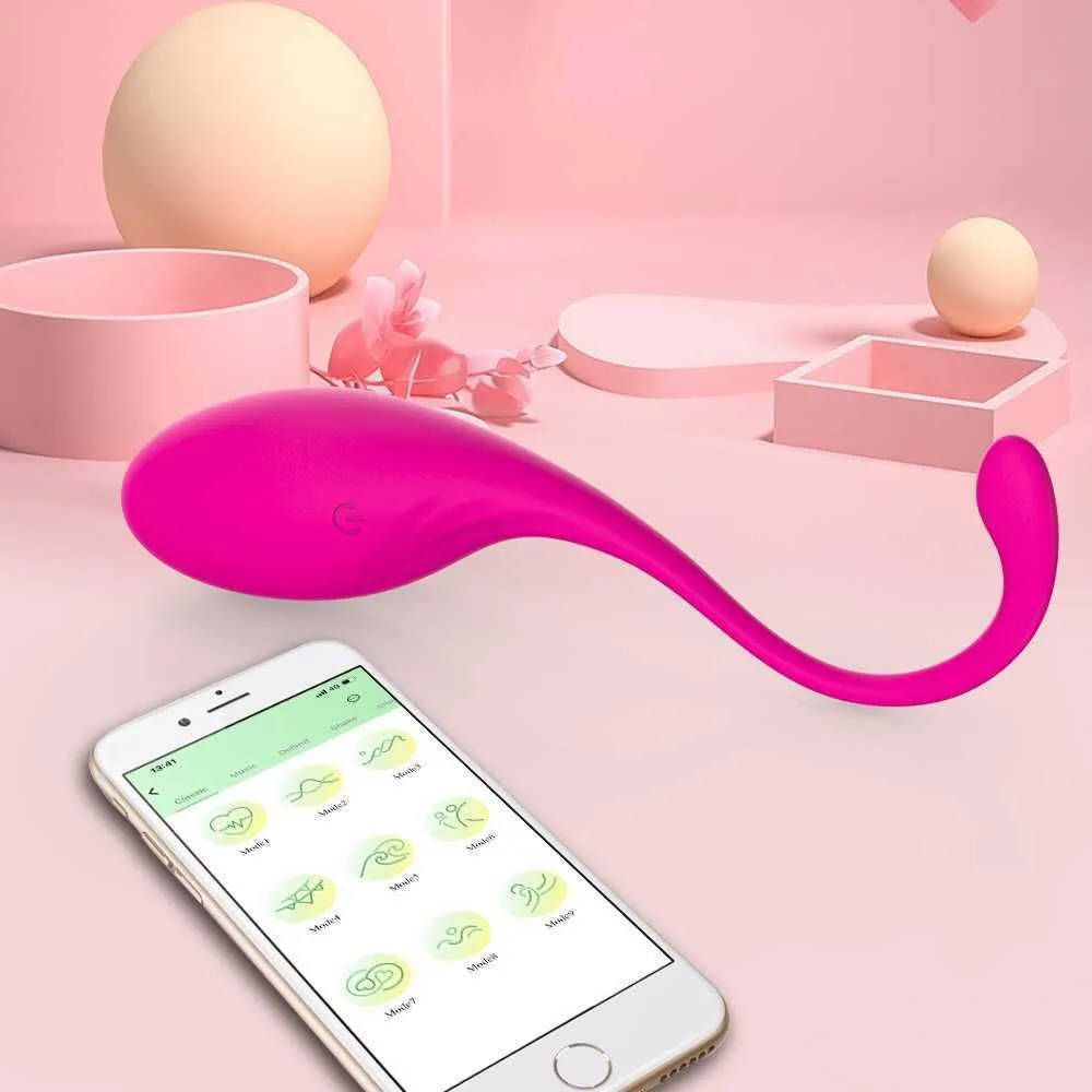 Aplikacja Vibrators aplikacja Bluetooth zdalne sterowanie Kegel Ball USB Jump jajko dla dorosłych produkty