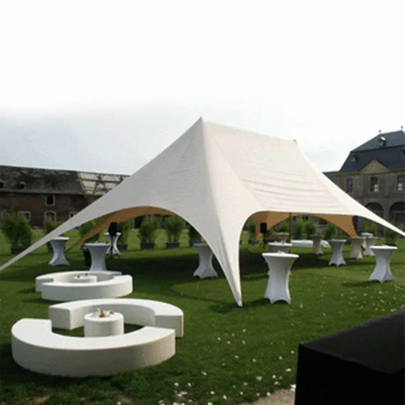 12x19m White Marquee Single/Double Pole Large Event Gazebo Outdoor Customized Canopy Party Star Tent