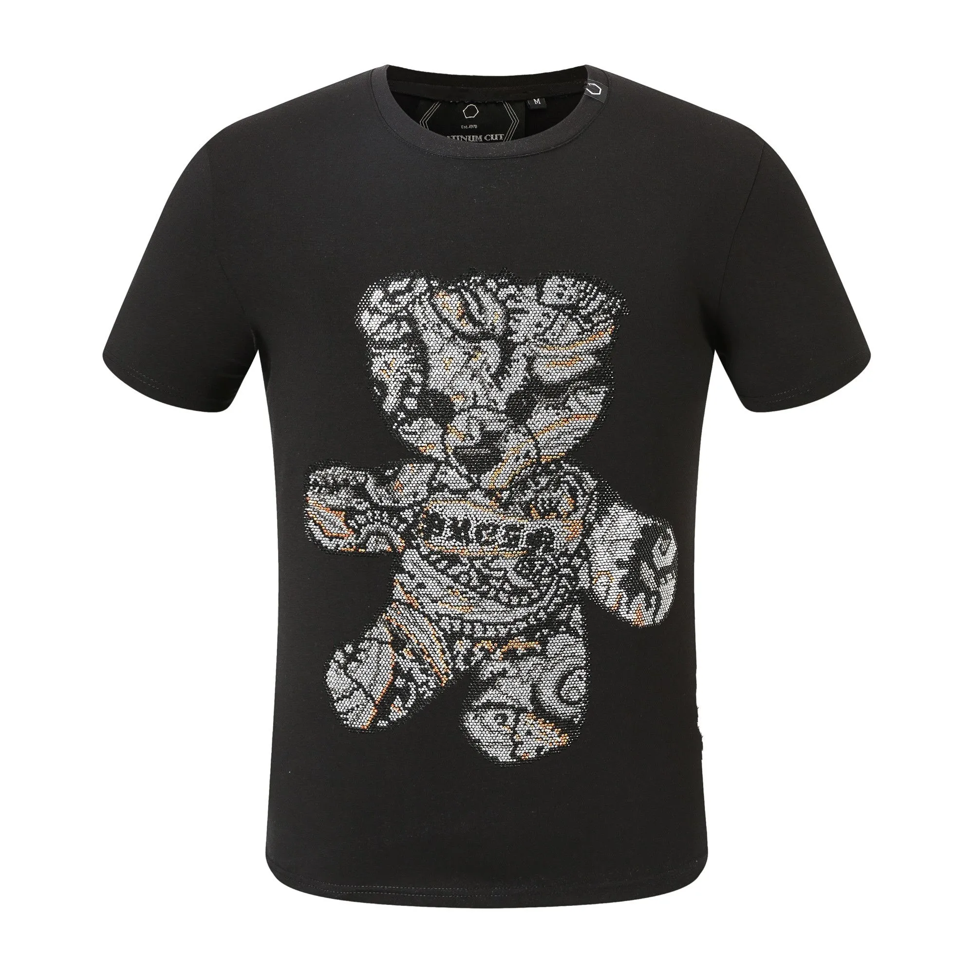 Plein T Shirt Plein Brand T Shirt Plein Phillip Shirt Skulls Short Sleeved Tees PP Killer Teddy Bear Tops Beach Summer Style Mens Black Pattern Party Shirt 4221 From 18 76 DHgate