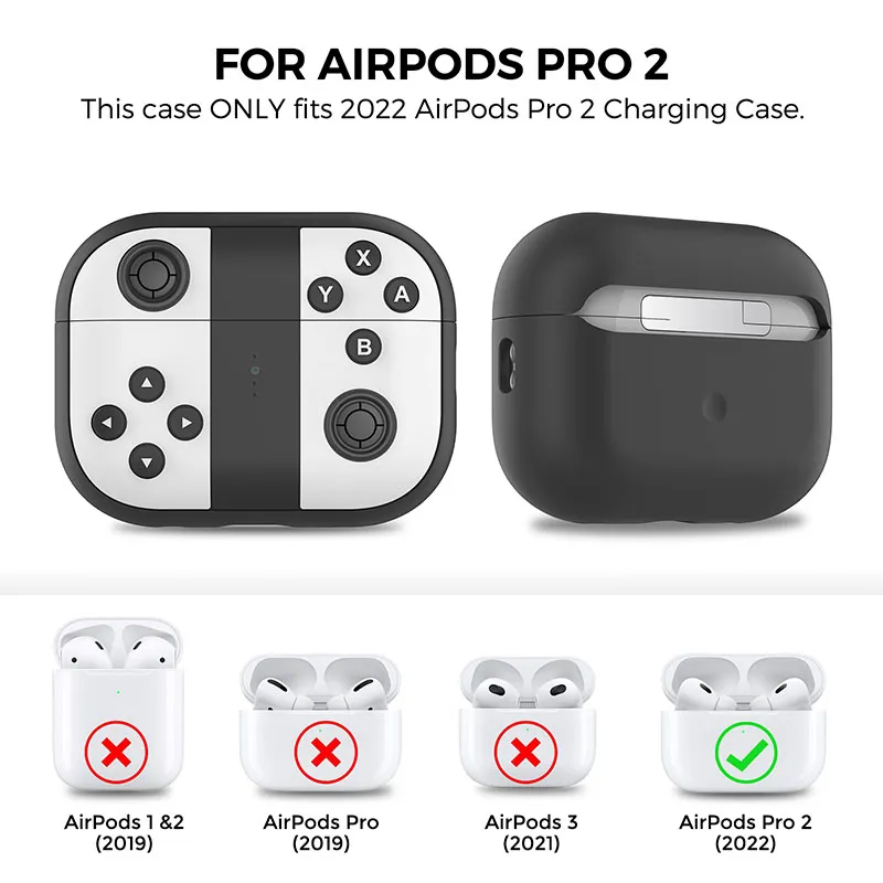 1PC Kopfhörerabdeckung für Airpods Pro 2 Silikon-Schutzhülle Kopfhörerschutz Apple AirPods Pro 2. Generation Headset-Set Shell Personality Spielkonsolen-Set