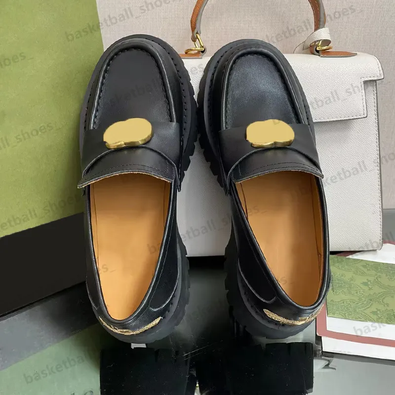 Luxury Designer Women Dress Shoes Leather Lug Sole Loafer Bee Embroidery  Platform Black Red Canvas Rubber Beige Size 34 41 From Basketball_shoes_,  $29.34 | DHgate.Com