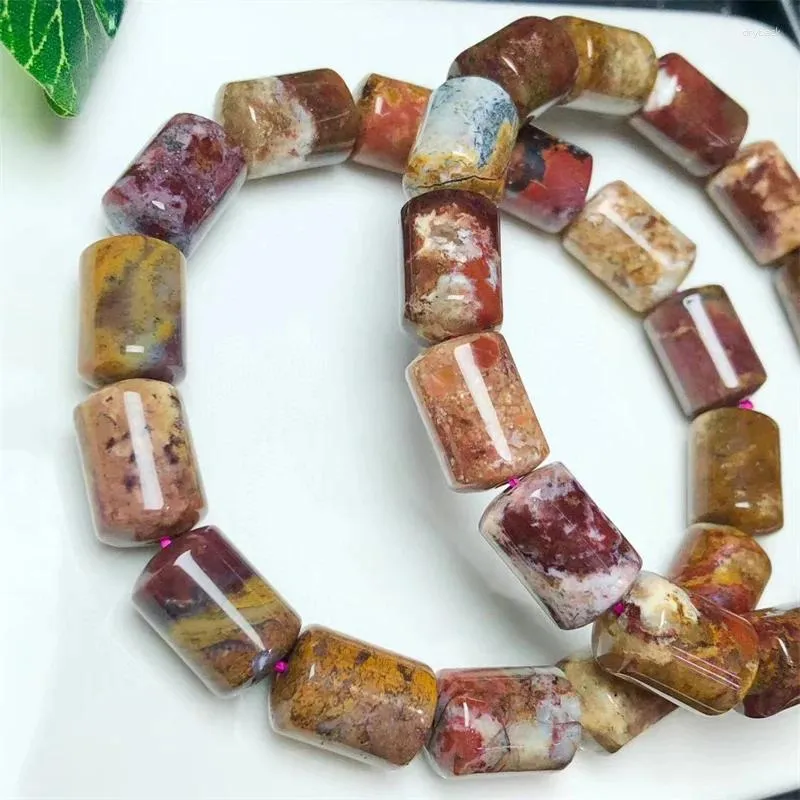 Link bransoletki naturalny ocean jasper kuberze koraliki bransoletka moda szlachetna Kryształowa biżuteria Kobiety uzdrawianie bohemia świąteczne prezent 10x16mm