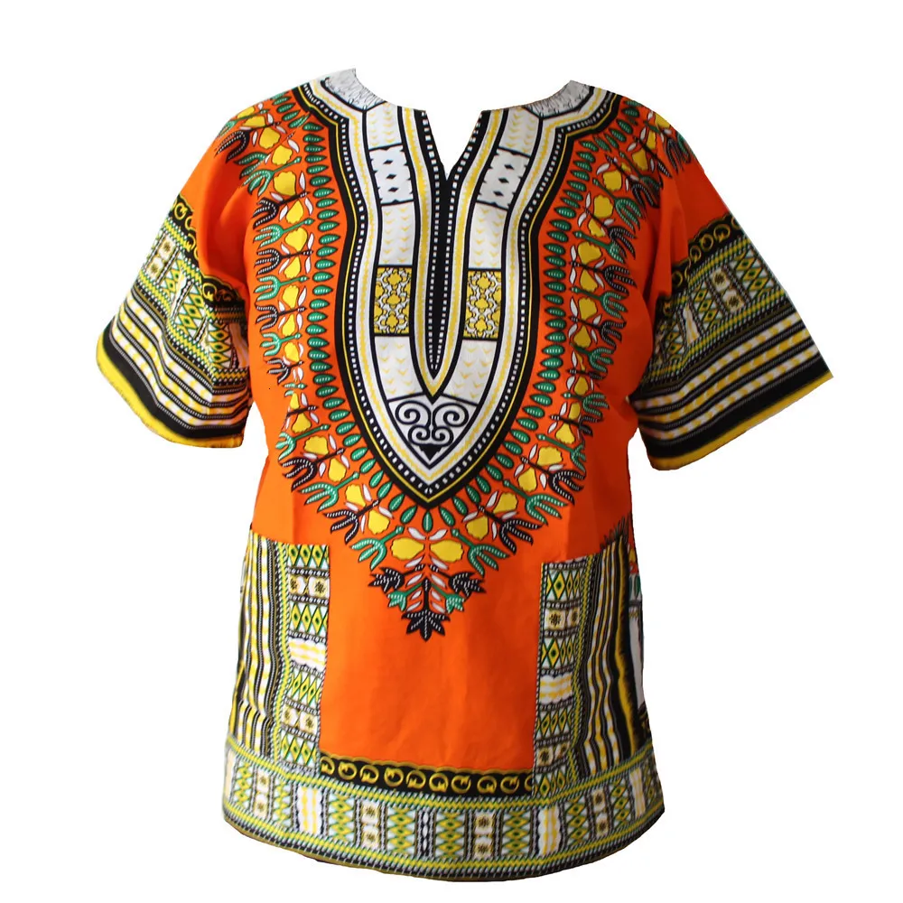 Men's T-Shirts XXXL African Fashion Dashiki Design Floral Dress African Traditional Print Dashiki Dress for Men and Women 230408