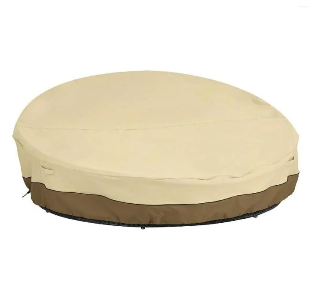 Capas de cadeira Rodada Daybed Capa 90 polegadas 210D Heavy Duty Oxford Tecido Day Bed Sofá Impermeável UV Amp Resistente ao Tempo 9677742