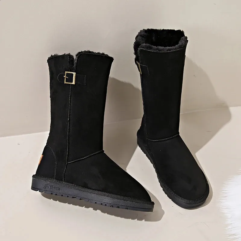 Bottes Hiver antidérapant imperméable coton neige femme bottes Botas Mujer femmes bottines chaud court en peluche plat avec des chaussures 231110