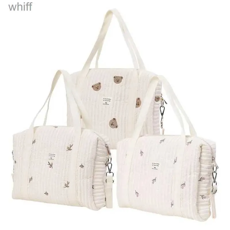 Diaper Bags Diaper Tote Large Maternity Pack Baby Diaper Bag for Mommy Portable Clothes Organizer for Newborn Travel Changing Messenger BagL231110