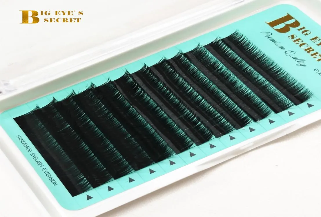 Green Card Logo Individual Eyelash Extension 815mm Single Length JBCD Curl 003025mmT accept private label9845383