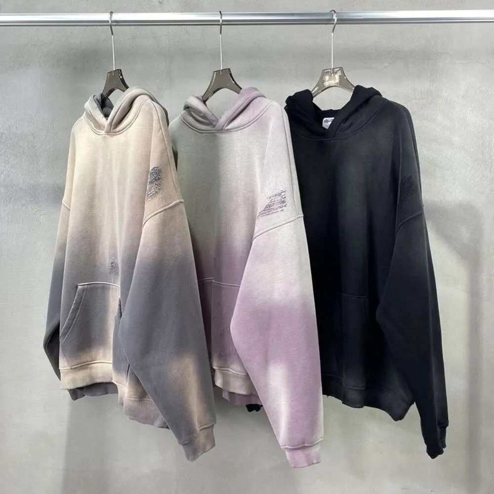 Projektant luksus Kanyes Classic High Street Stopniowe wybielanie stary sweter z kapturem moda noszenie Owczesna odzież wierzcha Mężczyzn i damskie bluzy