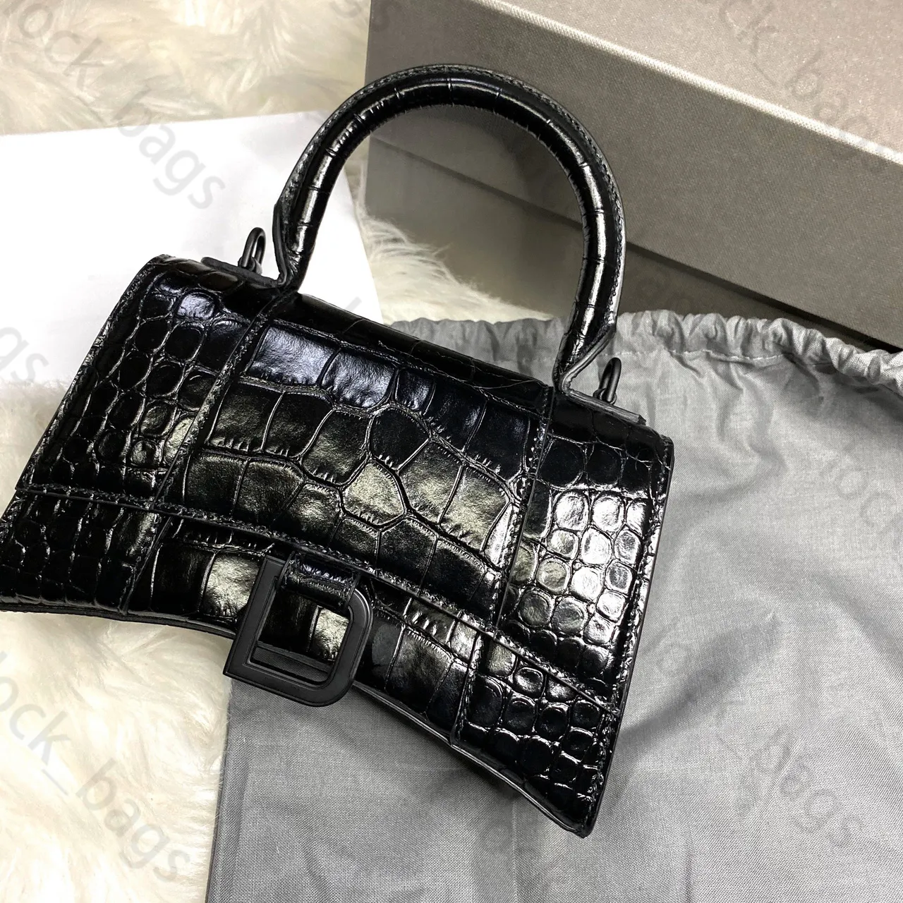 High Quality Hourglass Bag Luxury Designer Bag Crocodile Luxurys ...