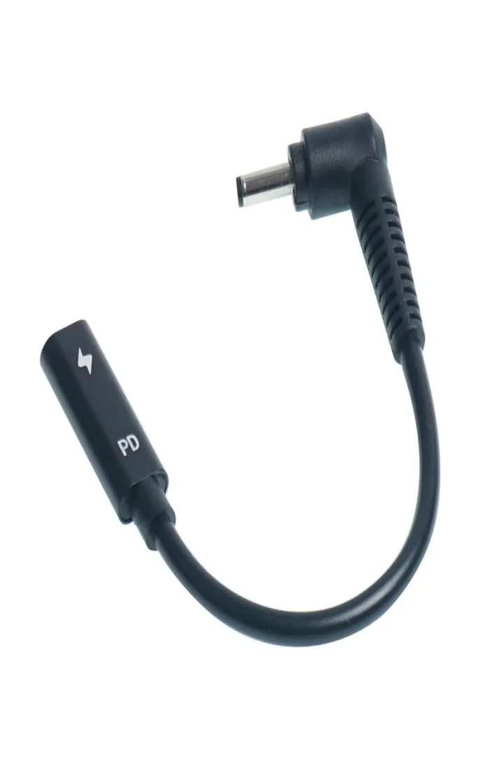 USBC Type C Kvinna till DC TIP 40mm 135mm Power Cable Cord för Asus Zenbook Vivobook Laptops3136154