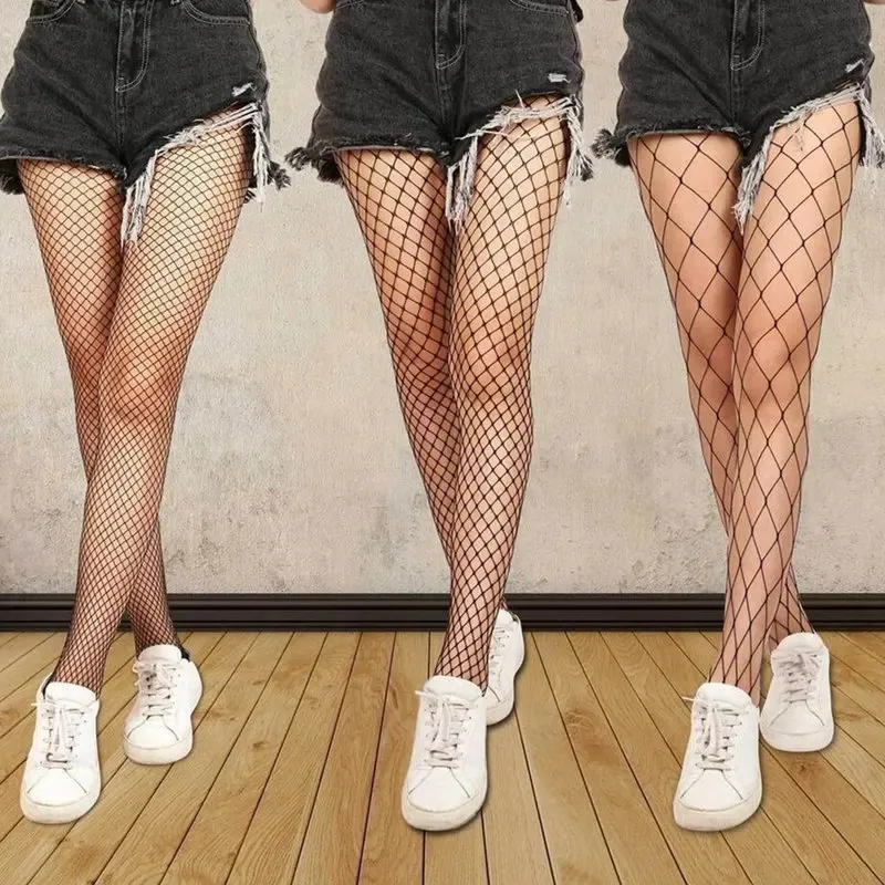 Socks Hosiery Women Long Sexy Hollow Out Fishnet Stockings Pantyhose Black High Waist Stocking Tights Panty Lingerie Quality 231110