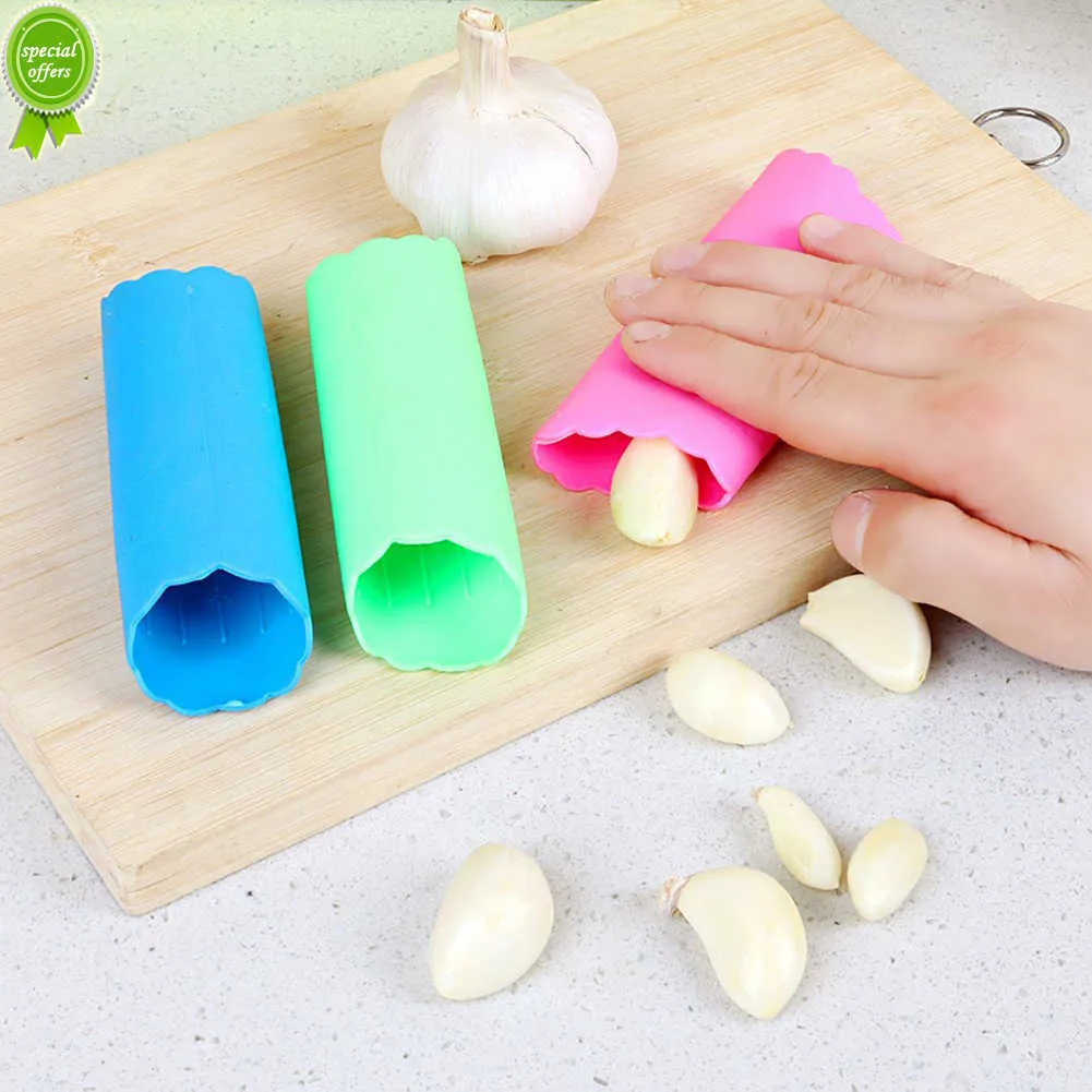 Nuovo pelapatate per aglio in silicone Facile da usare Utensili da cucina per frutta e verdura Tubo spogliarellista per aglio Gadget di sicurezza non tossico per la casa