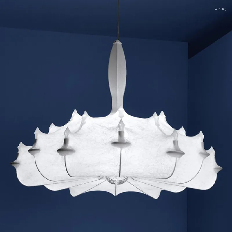 Lustres nordique moderne suspension lampe soie tissé à la main pour salon chambre salle à manger décor intérieur Luminaire suspendus lumières