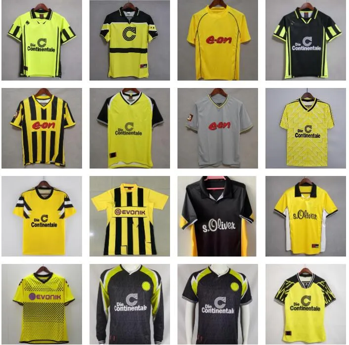 Dortmund Retro voetbalshirts 88 89 94 95 1996 97 98 2000 2001 2011 12 2013 vintage voetbalshirt REUS Borussia Moller KOLLER LEWANDOWSKI 110TH 96 97 98 99 00 01 02 11 12 13