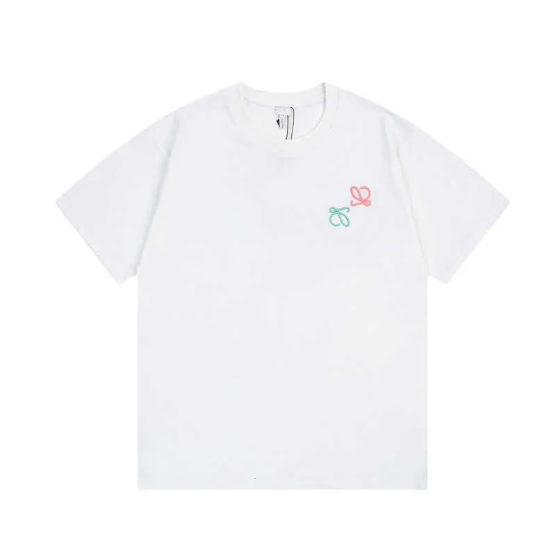 Maglietta designer femminile camicia elevata edizione prodotto Luojia colorato coppia di maniche a collo tondo t-shirt casual per uomini donne