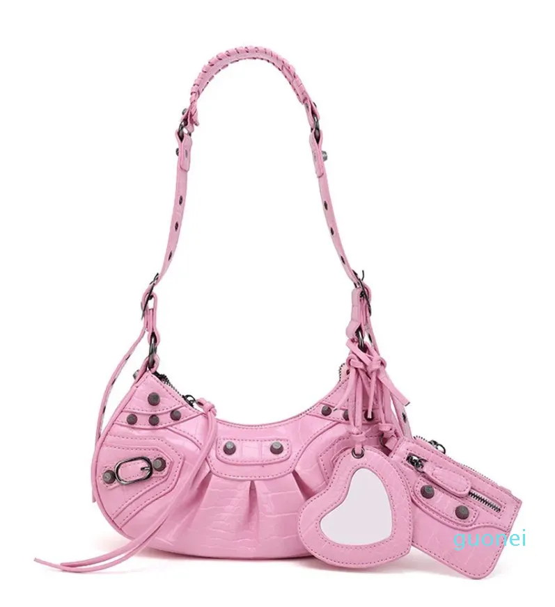 Gnazhee Y2K Black Gothic Evening Pink Shoulder Bag With Gnazhee Y2K Black Gothic Evening Pink Shoulder Bag With