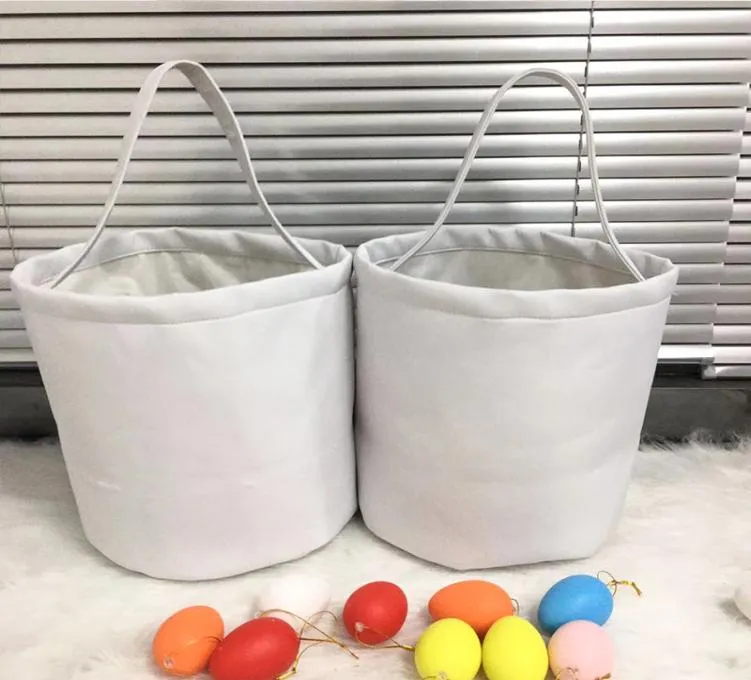 Sublimation Easter Basket, Colored, Canvas Bucket or Tote