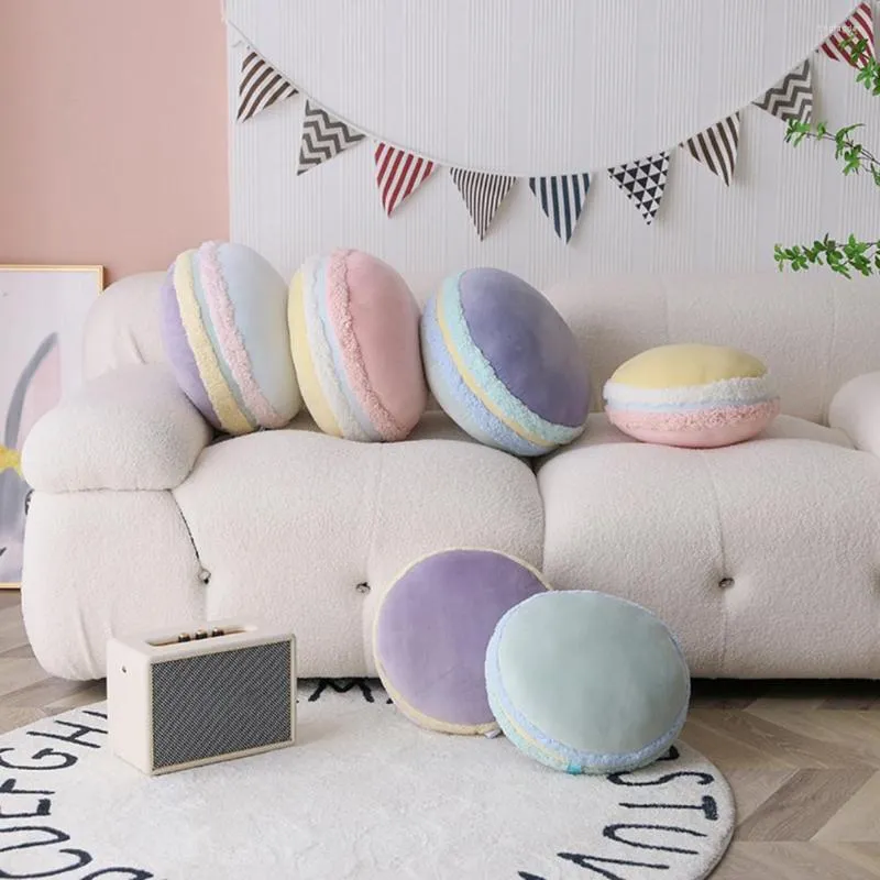 Pillow Throw Matching Round PP Cotton Filling Comfy Touch Decoration Cute Seat Sofa Bedroom Plush Home