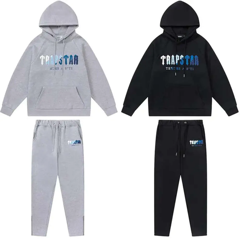 2023 Hommes Trapstar Survêtements Hommes Femme Polaire Survêtement Ensembles Hiver Sweats À Capuche Pantalon Pièce Ensemble Running Sweat À Capuche Designer Sweat Sport Joggers ESSSS