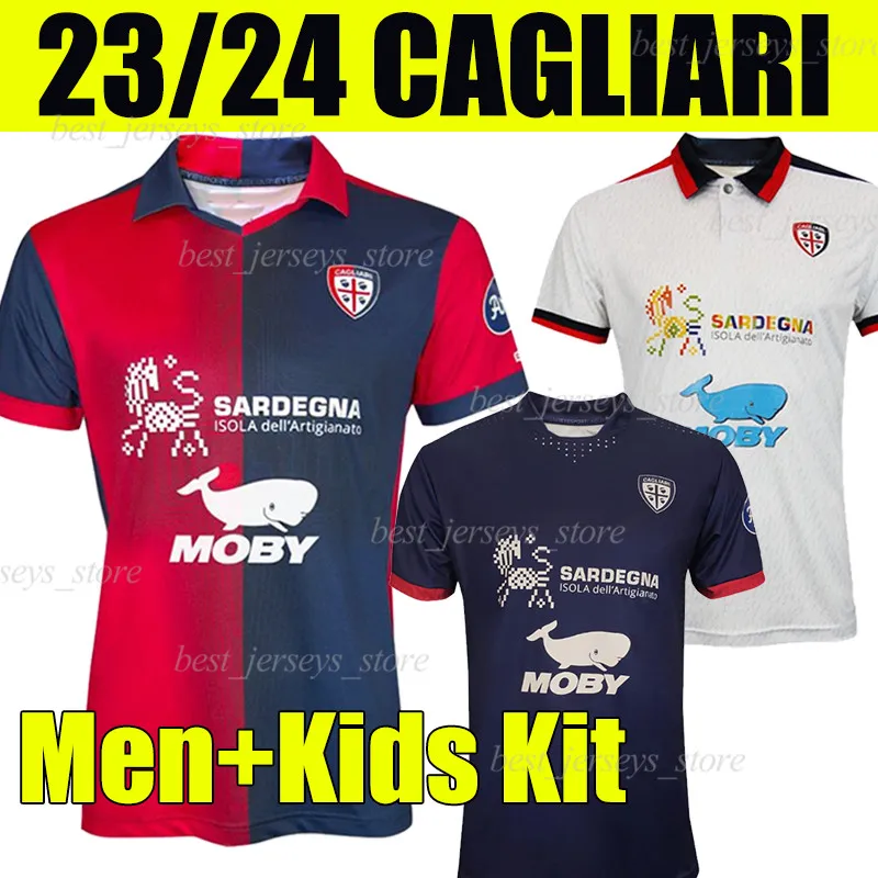 23/24 CAGLIARI maglie da calcio 2023 2024 Sant'Efisio Speciale RANIERI BENETTI LAPADULA PAVOLETTI LUVUMBO Simeone NANDEZ MANCOSU uomo bambini kit magliette da calcio