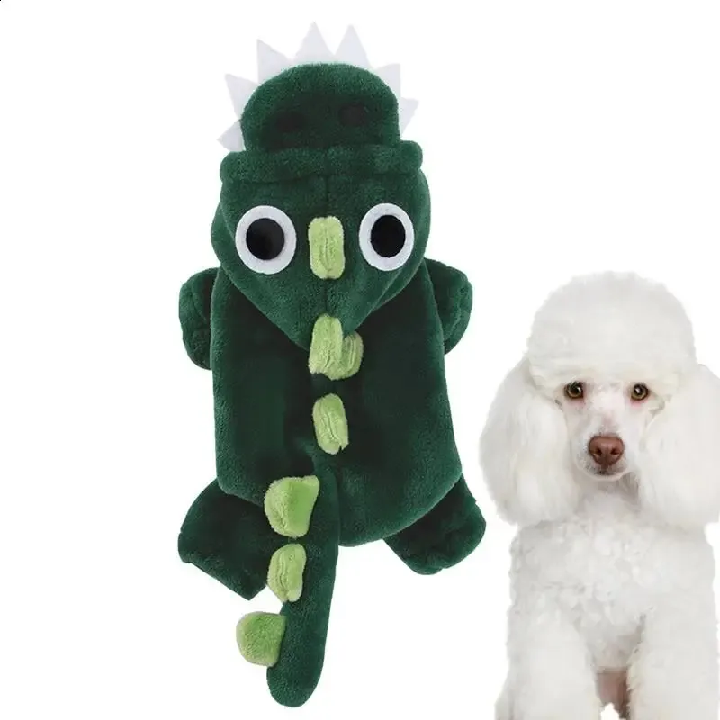 Dog Apparel Cat Dinosaur Costume Multifunctional Halloween Dinosaur Costume Dog Cat Christmas Costume Pet Clothes for Puppy Kitten Red Green 231110