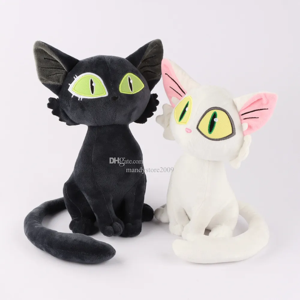 Animaux en peluche chats jouets en peluche chat blanc noir peluches dessin animé Daijin Sadaijin poupées en peluche enfants compagnon de jeu enfants jouet cadeau décor à la maison