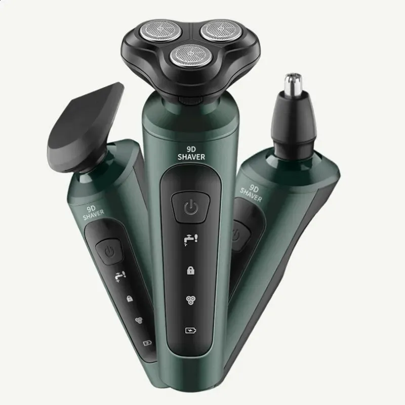 Rasoi elettrici Rasoio elettrico per uomo Intelligente Barba bagnata e asciutta Trimmer da barba Rasoio elettrico per rimozione barba ABS Ricaricabile Trimmer 231109