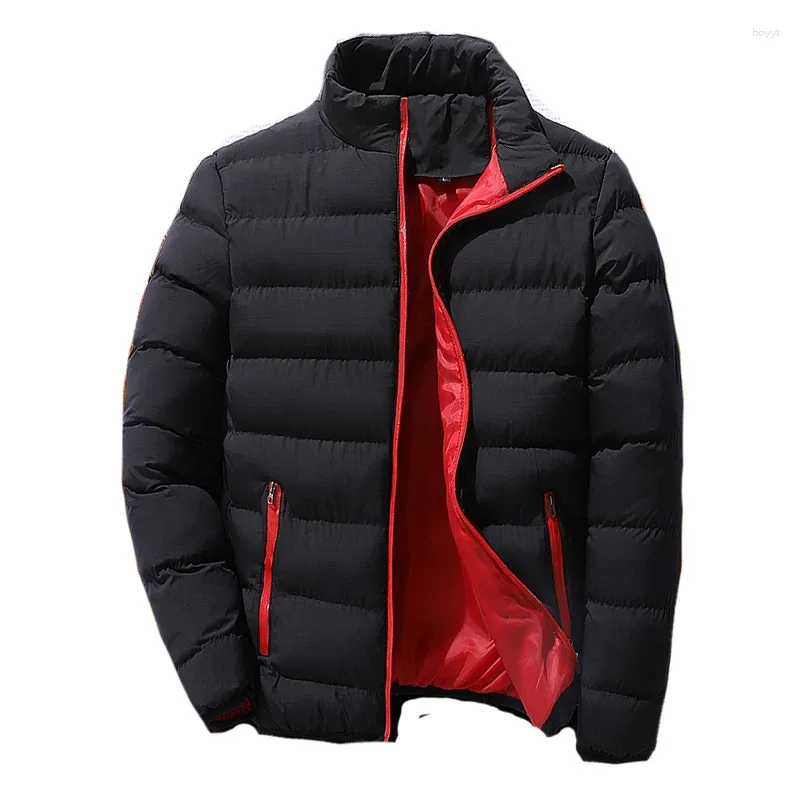 Vestes pour hommes hiver épaissi sport coton manteau col montant cardigan extérieur décontracté chaud