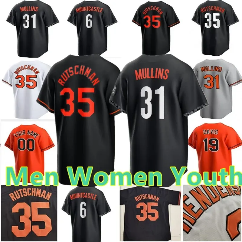 2023 Custom City Connect Gunnar Henderson Adley Rutschman Baseball Jersey Ryan Mountcastle Cedric Mullins Anthony Santander Cal Ripken Austin Hays Men Men Youth