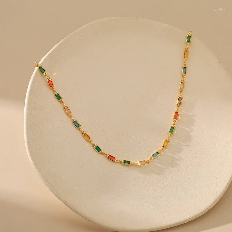 Choker ccgood kolorowy szklany szklany nożyce z koralikami damski biżuterię