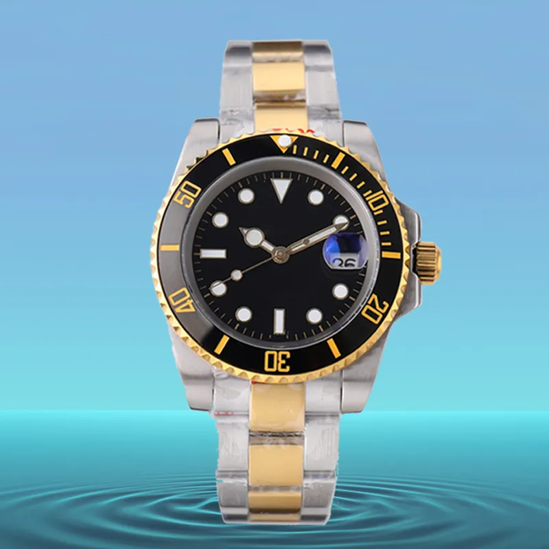 męskie zegarki zegarków Pepsis Watches AAA Jakość 40 mm Automatyczne 904L składane klamra szafir szklany Wodoodporny ceramiczny montre de lukse dhgate zegarki dla mężczyzn