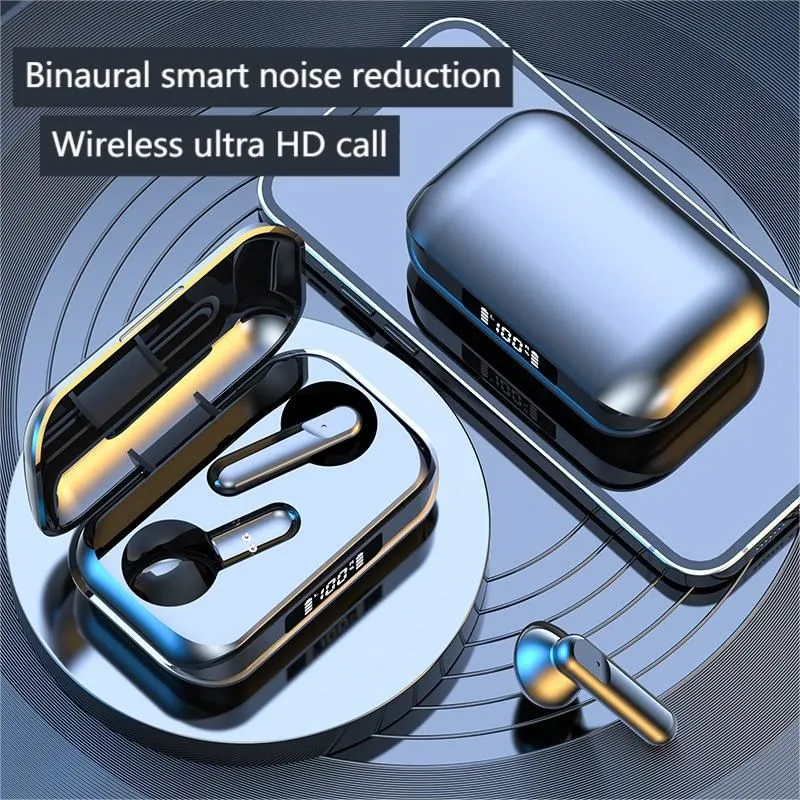 Auricular inalámbrico Auricular deportivo Auricular intrauditivo K70 Modelo TWS Auricular Bluetooth Dos audífonos con micrófono incorporado Pantalla LED Auricular de alta calidad