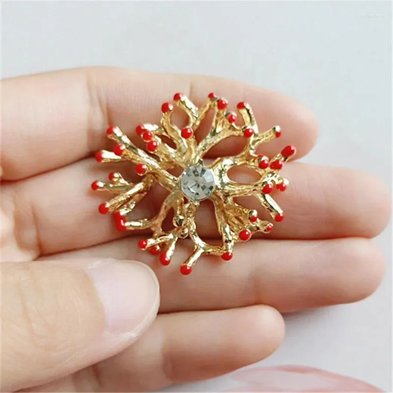 Pinces à cheveux en gros 10 pièces 2 2.3 cm perle fleur branche de corail bricolage mariée en métal bois alliage Barrettes chapeaux vêtements accessoires