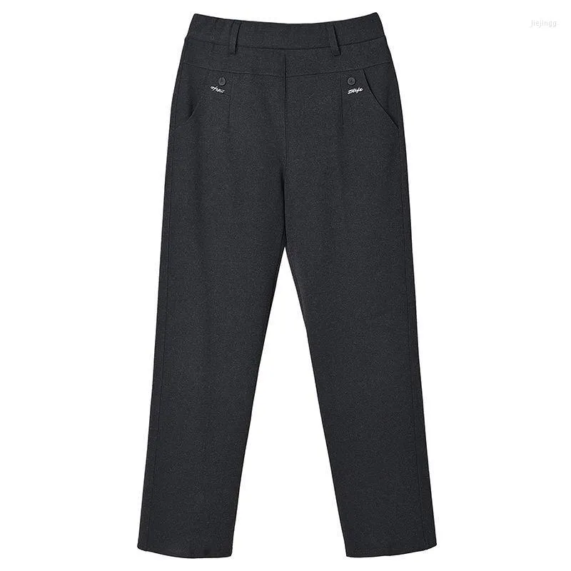 Women's Pants Women Sweatpants Super Warm Thick Fleece Female Casual Trousers Thicken Lined Ladies High Waist G532