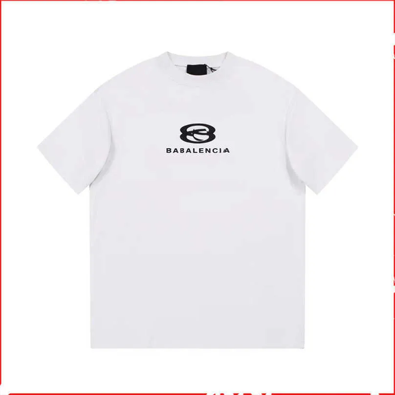 Luxury Designer Women T Shirt Shirt Spring/Summer 2023 Sleeve T-Shirt Simple Crew Neck Top Slouchy Style Unisex