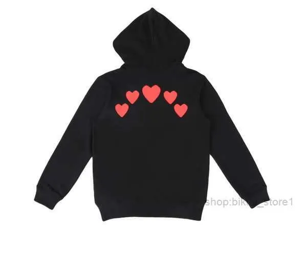 CDG bordado moletom com capuz masculino moletom com capuz designer olho popular commes de marca de moda estrela mesmo algodão grande coração vermelho suéter longo casal boliche wnmj