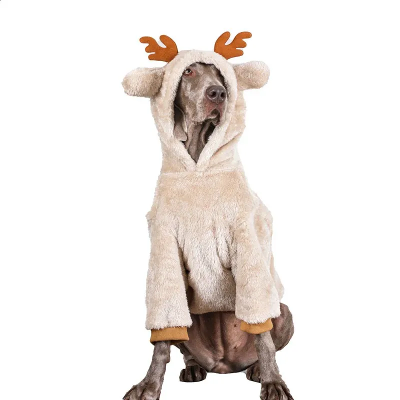 Vestuário de cão Natal Roupas de cão Hoodie Inverno Pequeno Médio Grande Grande Traje de Cão Poodle Corgi Samoyed Husky Golden Retriever Casaco de Cão 231110