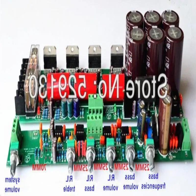 Finish Large Watt 400W 21 Subwoofer Amplifier Board Tda7294 Tda7293