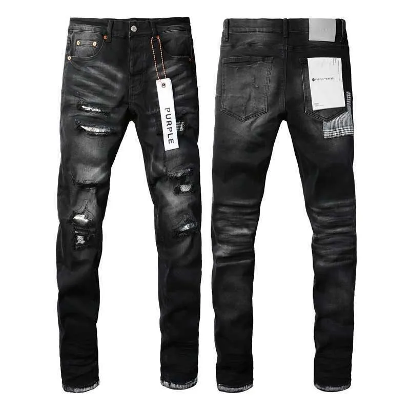 Purple Brand jeans American high street black vintage live broadcast915P