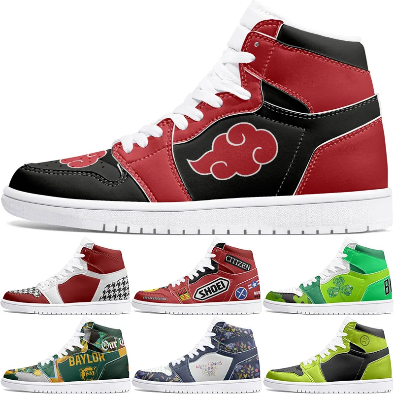 nouvelles chaussures personnalisées 1s hiver automne chaussures de bricolage chaussures de basket-ball amortissement hommes femmes 1 personnage d'anime personnalisé tendance personnalisée chaussure d'extérieur polyvalente