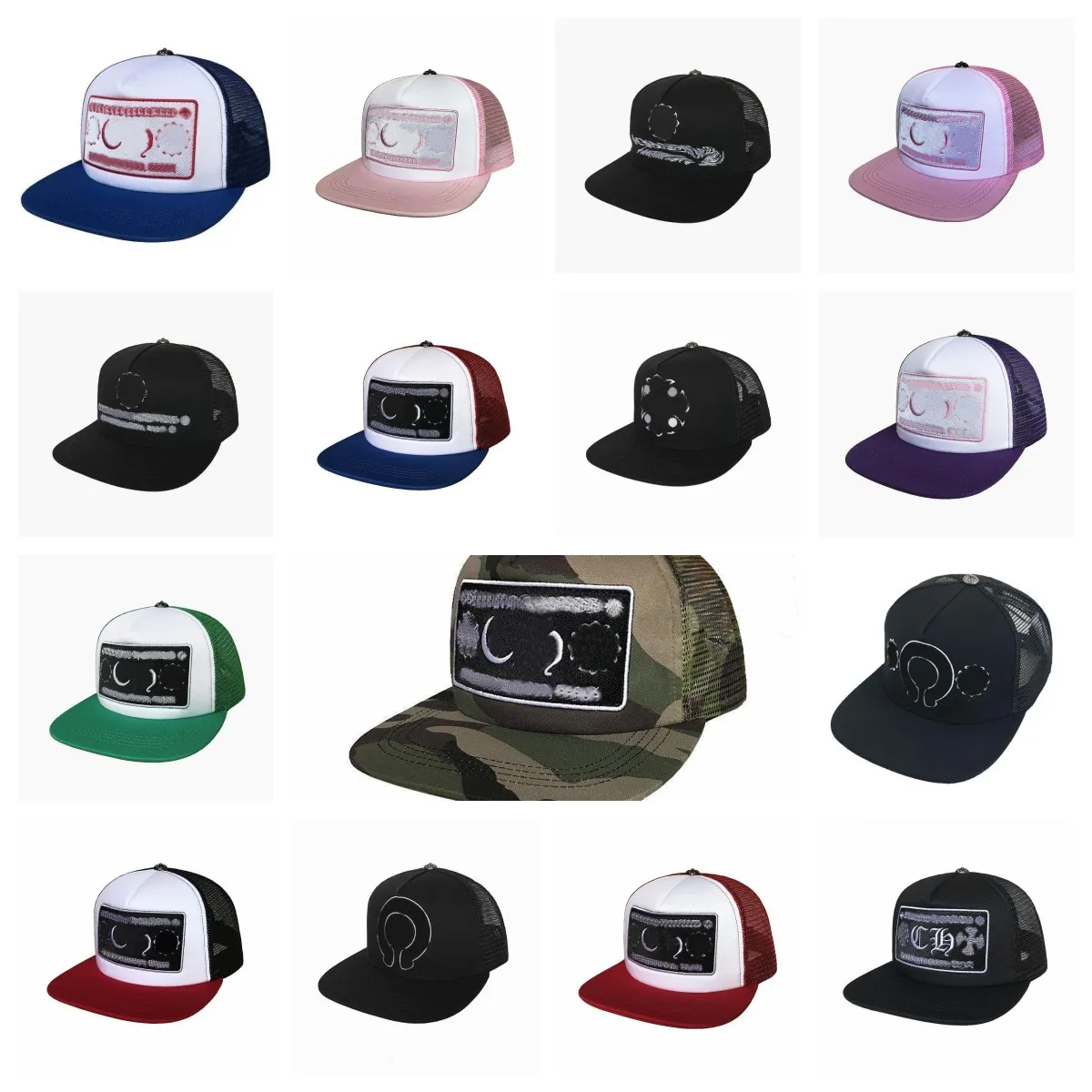 2023 marca croce fiore Snapbacks berretti firmati cotone baseball cuori uomo unisex Snapback blu nero cappelli da donna atletico di alta qualità berretto sportivo all'aperto ordine della miscela