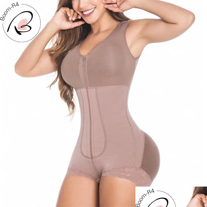 Vita pancia Shaper Fl Body Shapewear Donna Skims Intimo Controllo postpartum Dimagrante Fajas Colombianas Con cerniera Consegna a goccia Dhuvu