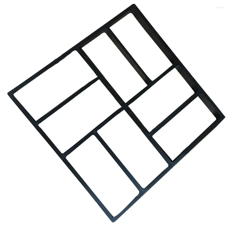 Garden Decorations 8 -grid Square Eight-Grid Mold Stepping Stone Mould Path Maker Concrete Paving Plastic Decking Cement Trim Self Made