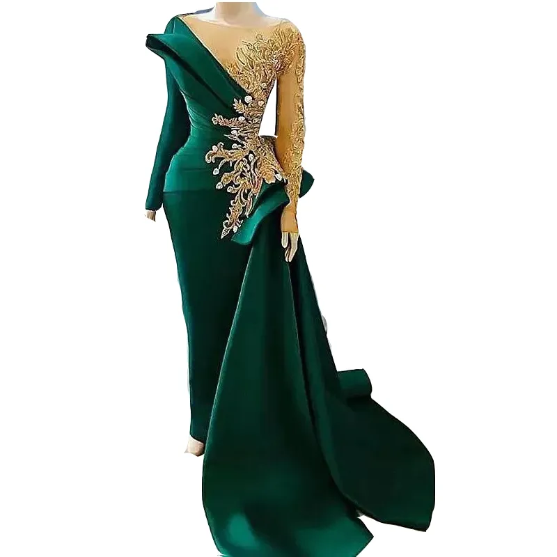 green and gold combination dresses Libby - Lurex Midi Dress main image 1