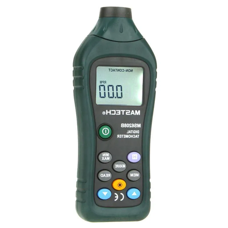 Non-Contact Digital Tachometer - Accurate RPM Meter, 50-99999 RPM, Data ...