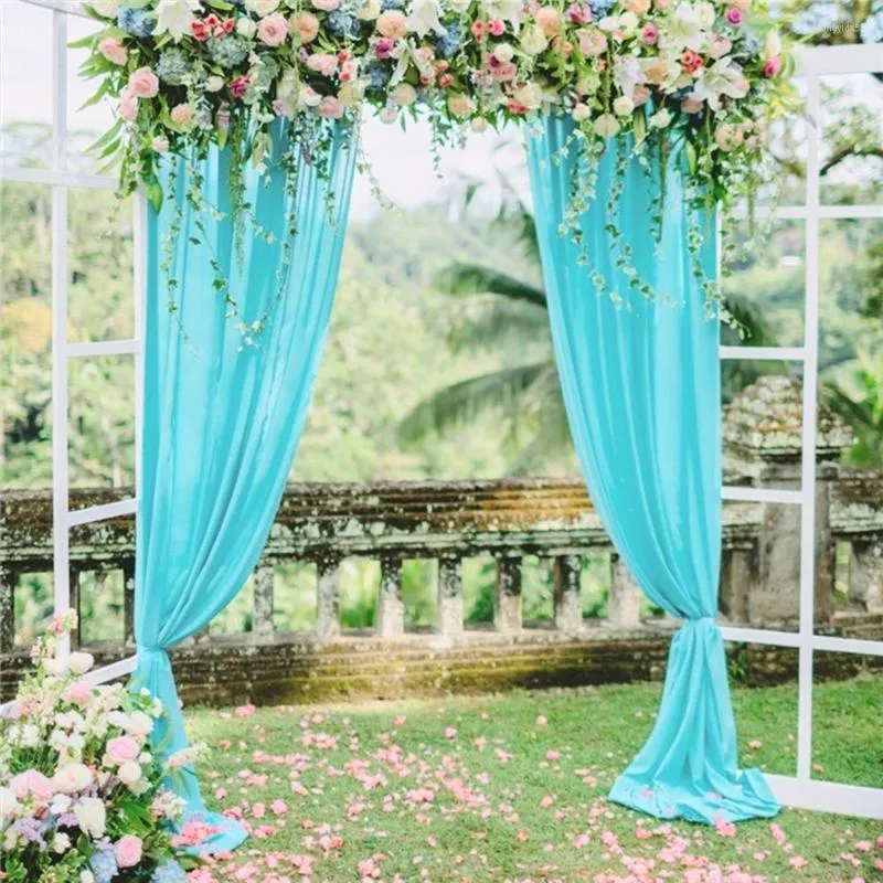 Party Decoration Wedding Backdrop Drape Curtain Birthday Stage Background DIY Arch Chiffon Fabric Draping