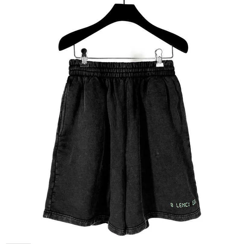 Ropa de mujer de diseñador 20% de descuento Camisa Edición alta Exclusivo familiar 520 Glow Letterprint Wash Old Shorts deportivos Capris