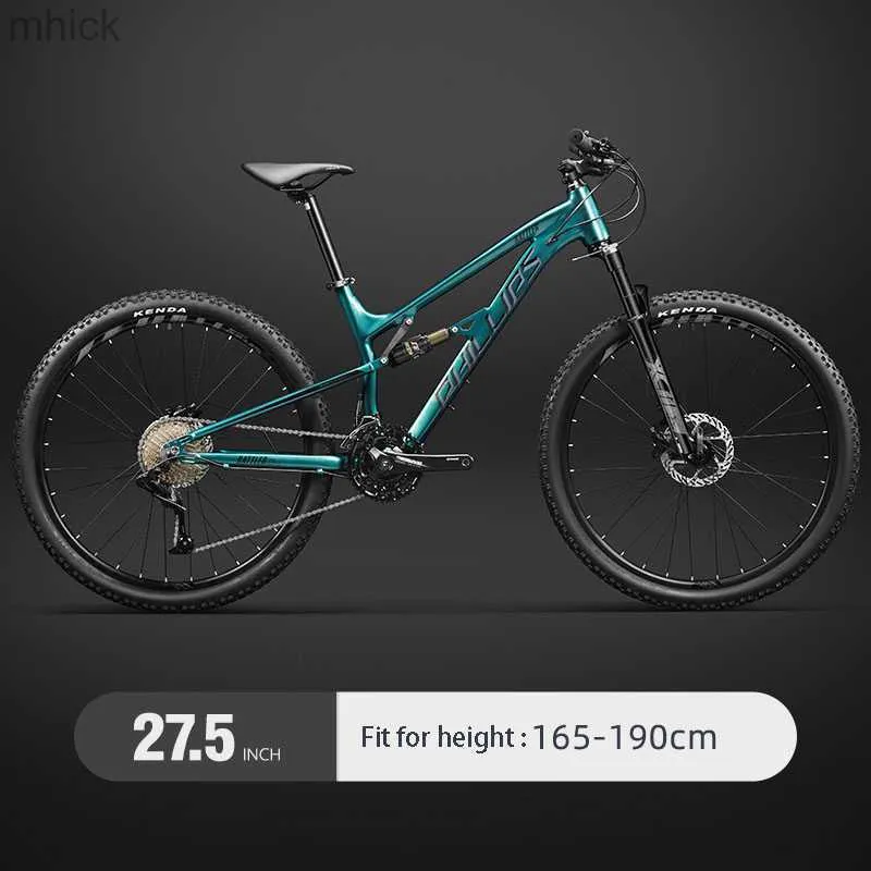 Pedais de bicicleta 27.5 Mountain Bike Soft Tail Downhill Bike Double Damping 30/33 Speed ​​Mountain Gravel Biciclo