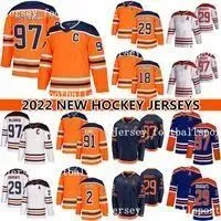 2022 Connor McDavid Reverse Retro Ice Hockey Jersey Leon Draisaitl Evander Kane Zach Hyman Ryan NugentHopkins Wayne Gretzky hockey jerseys
