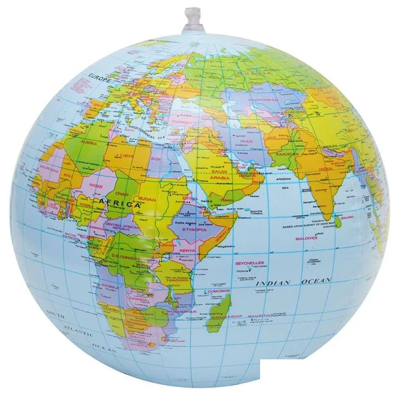 Inne zaopatrzenie w szkołę biurową hurtową 16 cali nadmuchiwane globe światowy ocean mapa geograficzna geografia edukacyjna uczeń Kid dhcno